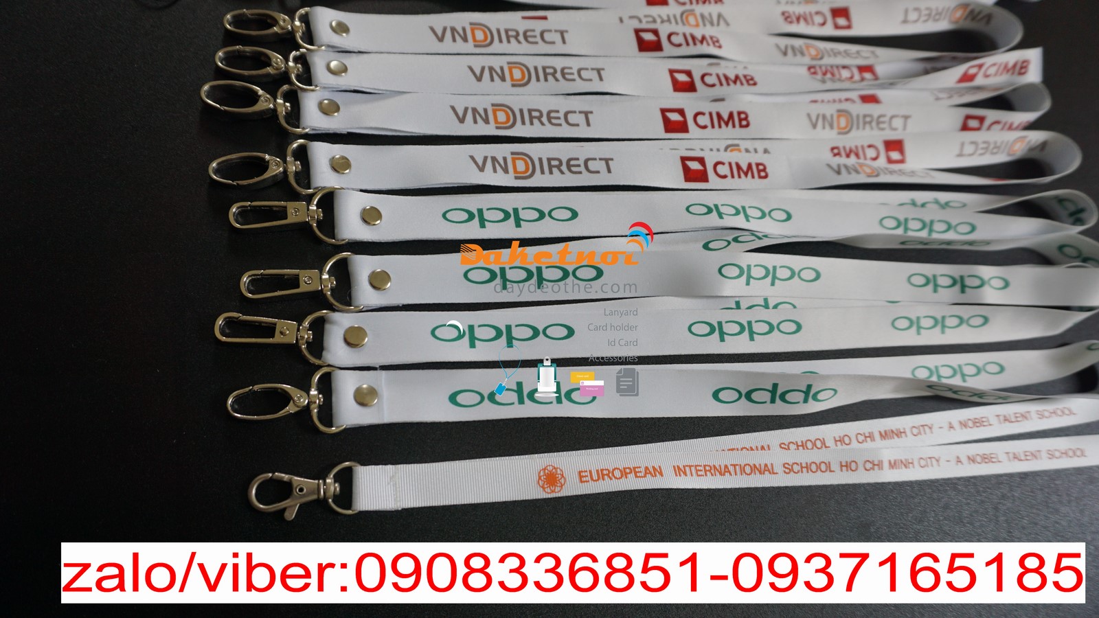 dây đeo thẻ poly -dây luạ dây nylon cao cấp- 2 đầu móc 2014.vn
